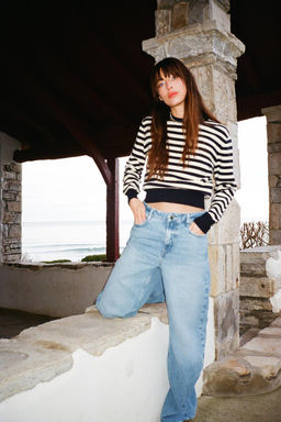 STRIPED KNIT JUMPER