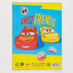 Бумага цветная двусторонняя Тачки, А4, 16 листов, 8 цветов, Тачки - Disney фото 4