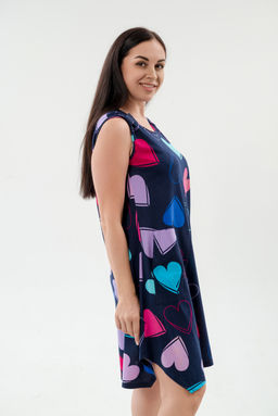 Платье женское из кулирки Кэтрин сердца макси - Амадэль фото 5