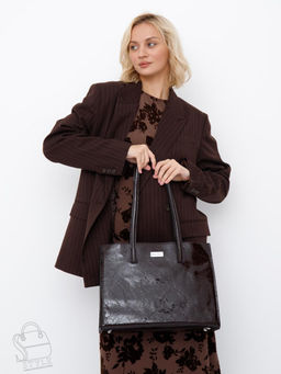 Сумка женская кожаная 9620SP coffee Velina Fabbiano-Safena