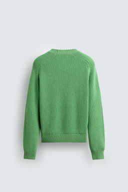 COTTON-CASHMERE TEXTURED SWEATER - Zara фото 8