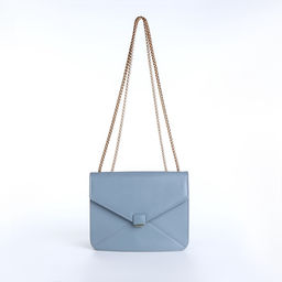 Сумка женская мессенджер на магните, 20×6×13 см, голубая