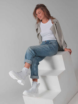 Ботинки 338.21153w. Белый/Байка