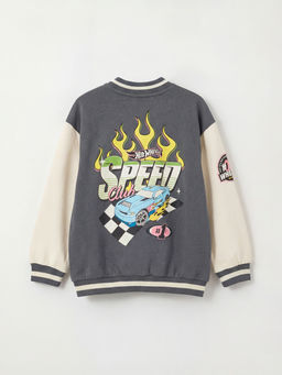 Hot Wheels Bask?l? Erkek ?ocuk Kolej Ceket