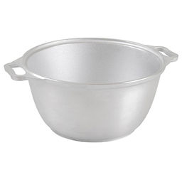 Кастрюля алюминиевая 4л, д32,5см, h14см, литая, металлическая жаропрочная крышка (Россия) - Домашняя мода фото 2