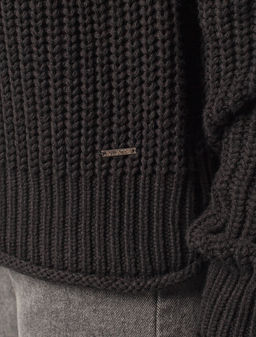 VILATTE / Свободный джемпер крупной вязки  фото 3