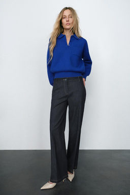 POLO NECK SWEATER WITH POCKET