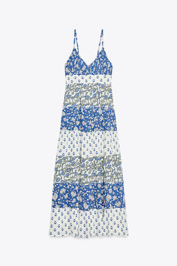 PATCHWORK PRINT PANEL DRESS - Zara фото 5