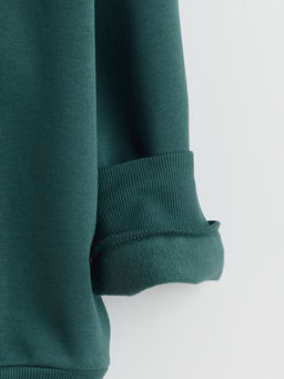 Bisiklet Yaka California Bask?l? K?z ?ocuk Sweatshirt