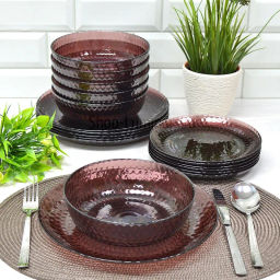 Набор столовый ИДИЛЛИЯ ЛИЛАК 16пр со стаканами РОМБ ЛИЛАК 330мл арт.S1301 /Люминарк/ - Luminarc фото 12