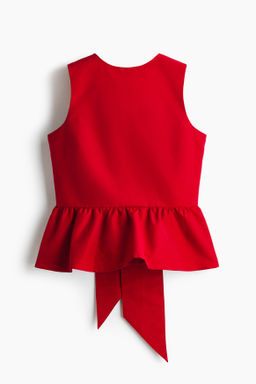 Top con lazada y peplum