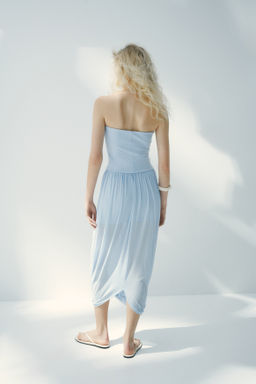Vestido bandeau con bajo globo - H&m фото 6