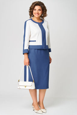 Костюм Aira Style 24124 молочно-синий