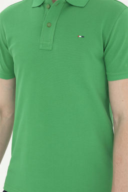 Мужская базовая футболка с воротником-поло Apple Green Green Неожиданная скидка в корзине - U.s. polo assn фото 6