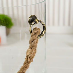 Ваза «Трубка 200», с ручкой, 8 л, 19×30 см, стекло, прозрачная