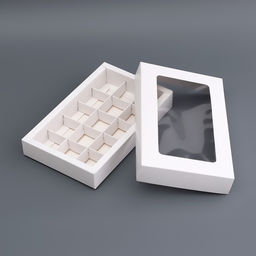 Коробка складная под 15 конфет, белая, 13,7 Х 22 Х 3,5 см - UPAK LAND фото 4