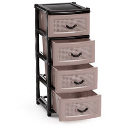 Комод 4-х секционный коричневый М1356