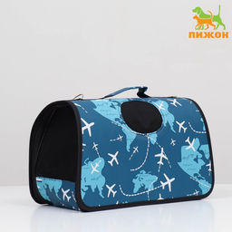 Сумка-переноска каркасная Самолеты, размер M, 40 х 21 х 27 см