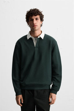 CONTRAST COLLAR POLO SHIRT - Zara фото 10