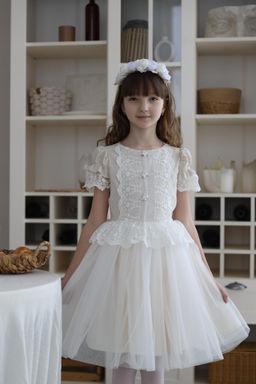 платье для девочки Л 24-20 Эмили белый горох - Этоэльф фото 6