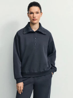 Толстовка с воротником прямого кроя / Zarina фото 4