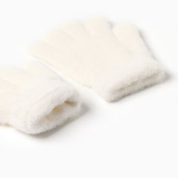 Перчатки для девочки MINAKU, белые, 14 см