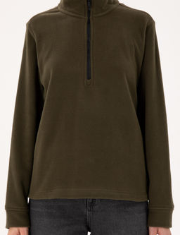 Haki Oversize Polar Sweatshirt