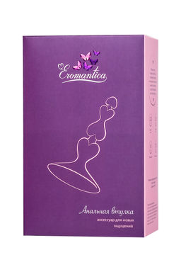 Анальная втулка Eromantica, силикон, розовая, 8 см, 2,3 см  фото 5