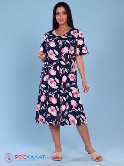 Трикотажный халат на молнии маки КМ-17 (3)