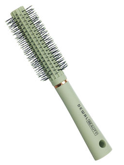 Dewal Beauty Брашинг для волос с пластиковым штифтом серия Магия, d18/40 мм, оливковый