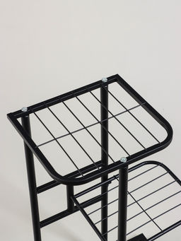 Подставка для цветов Greengo, 3 полки, 43×22×57 см, напольная, металл, чёрная