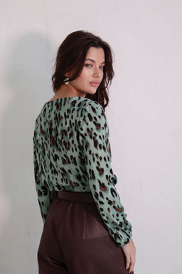 Блуза прямого силуэта с вырезом лодочка - Martichelli фото 46