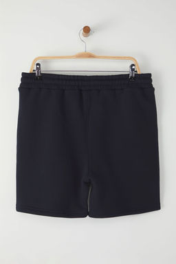 Lacivert Regular/Normal Kesim Kal?n/Ici Polarl? Kabartma Bask?l? Sort TMNSS25SR00011