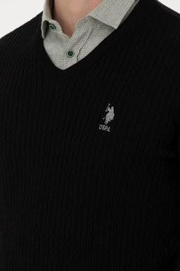 Мужской черный базовый свитер Неожиданная скидка в корзине - U.s. polo assn фото 14