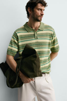 POLO PUNTO JACQUARD RAYAS / rayas - Zara фото 6