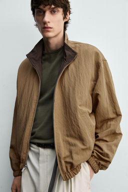 CAZADORA BOMBER FLUIDA REVERSIBLE / Marr?n - Zara фото 6