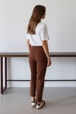 Kahverengi Kemerli Chino Pantolon TWOAW26PL00109