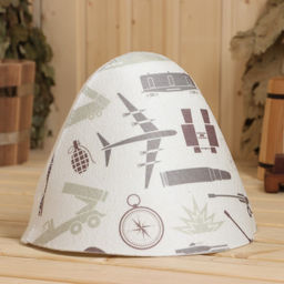 Шапка для бани Военная принт