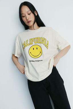 Camiseta oversize estampada