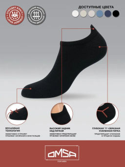 Носки OMSA ACTIVE 124 - nero  фото 4