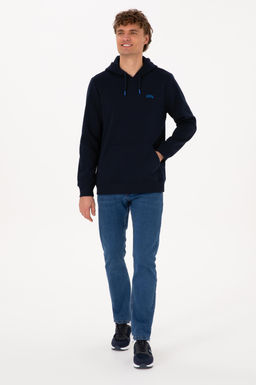 Erkek Regular Fit Kap__onlu _ardonlu Lacivert Basic Sweatshirt - U.s. polo assn фото 4