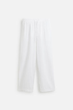 CRINKLED-EFFECT TROUSERS - Zara фото 7