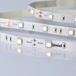 ULS-M22-5050-30LED/m-10mm-IP20-DC12V-7,2W/m-5M-4000K PROFI Гибкая светодиодная лента на самоклеящейся основе. Катушка 5м. в герметичной упаковке. Белый свет(4000К). ТМ Uniel.