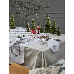 Набор из двух салфеток под приборы festive wreath из коллекции new year essential, D38 см