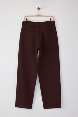 Ozel Koleksiyon Kahverengi Dusuk Bel Loose Baggy Jeans TWOAW26JE00009 - Trendyolmilla фото 6