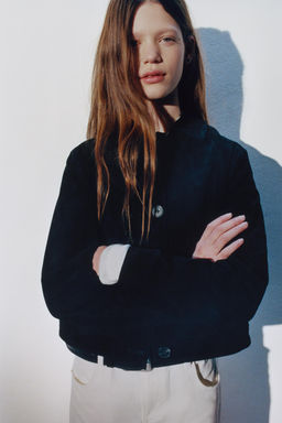 CAZADORA 100% PIEL / Negro