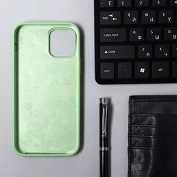 Чехол Krutoff для iPhone 12/12 Pro, матовый, мятный