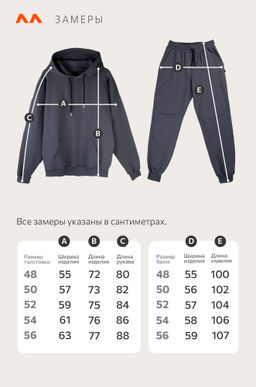 Мужской костюм из футера двухнитки Happyfox