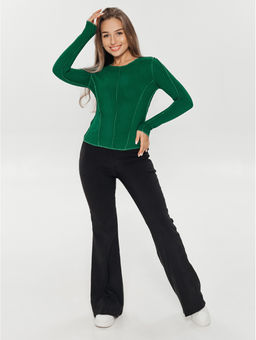 Лонгслив женский Эмма (черный) - Lovetex фото 33