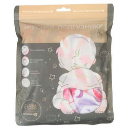 Трусики-подгузник, многоразовый, Перья - Крошка я фото 9